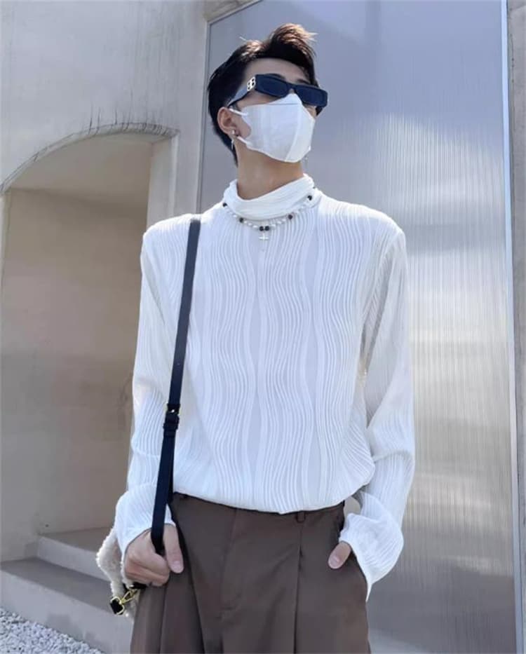 【メンズ タートルネック シャツ】秋冬保温インナー 長袖トップス｜柔らか素材で快適な暖かさ neckty＋