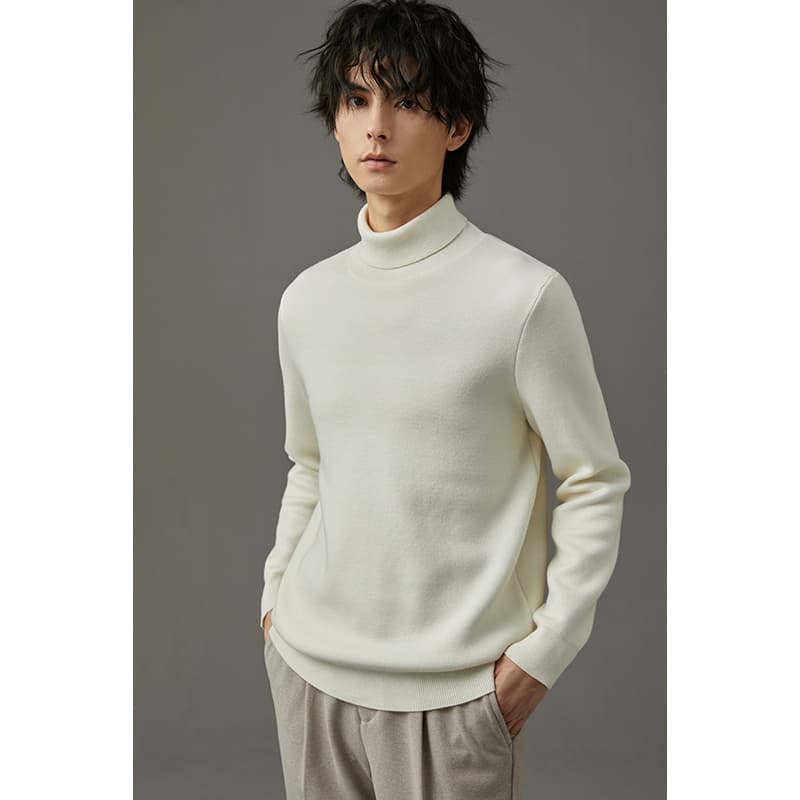 タートルネック　メンズ　長袖　上質カシミヤ混ニット　春秋冬　M~3XL