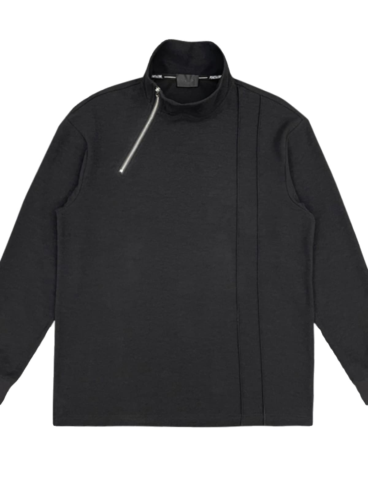 立体切替デザインタートルネックシャツ　メンズ　長袖　M〜3XL