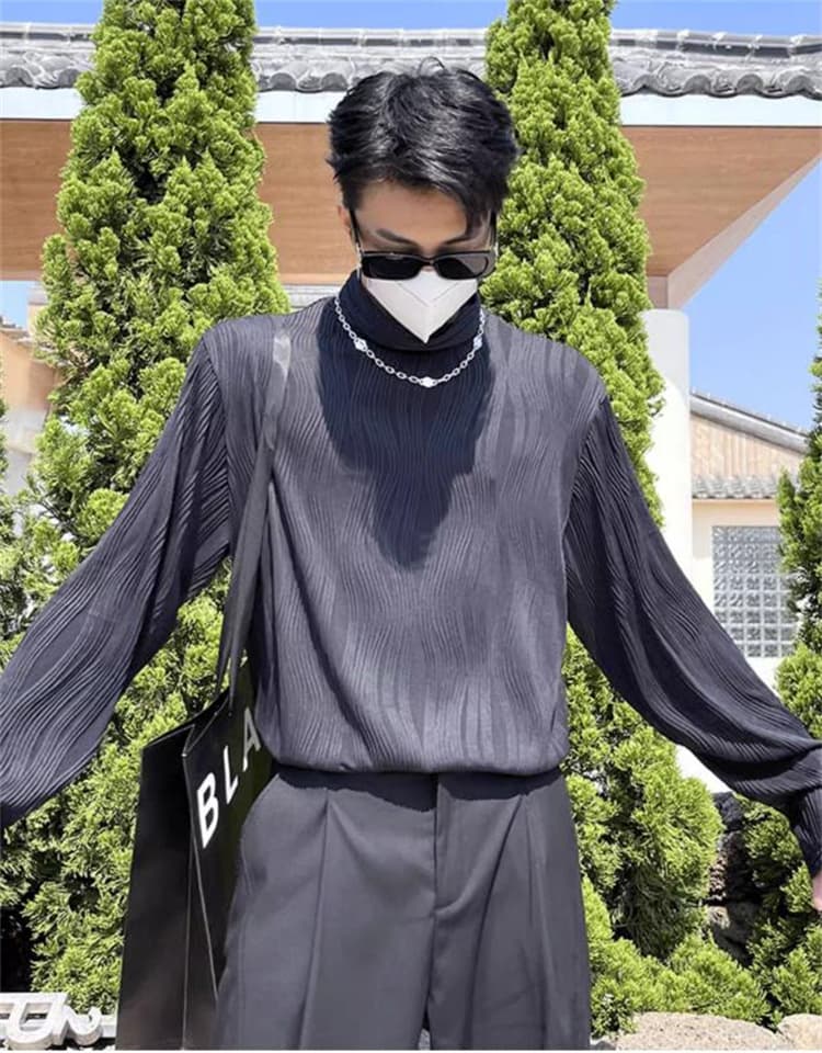 【メンズ タートルネック シャツ】秋冬保温インナー 長袖トップス｜柔らか素材で快適な暖かさ neckty＋