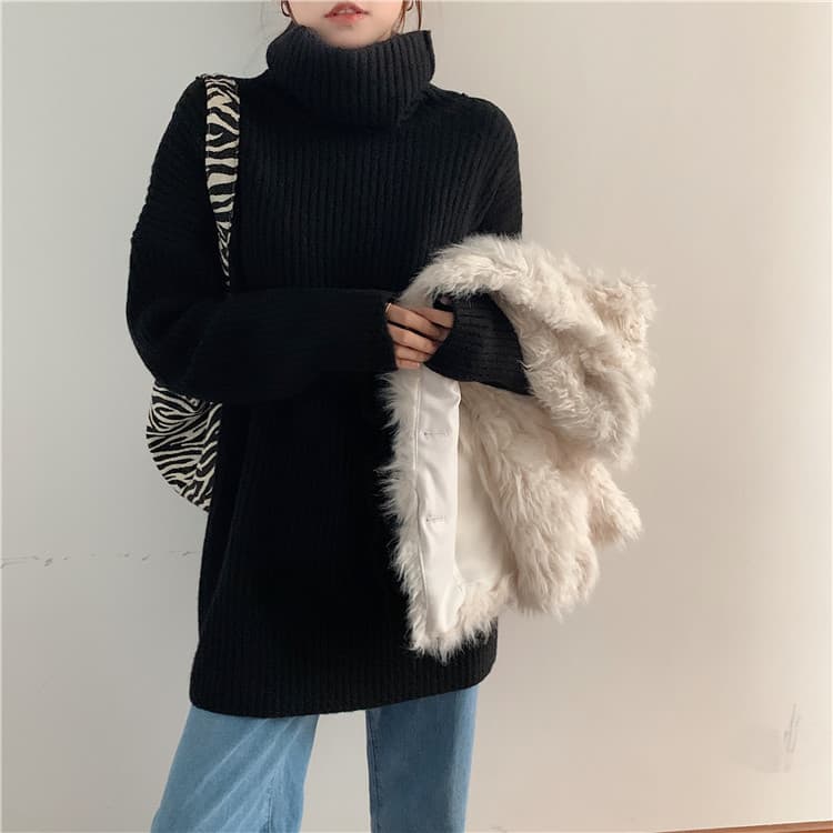 タートルネック　レディース　長袖ゆったり着れる  長袖セーター 限定販売　かわいい系