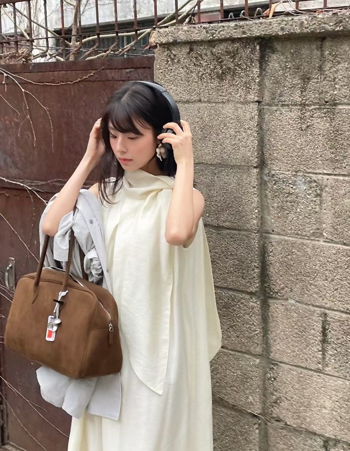タートルネック　レディース　上品ノースリーブワンピース 韓国風