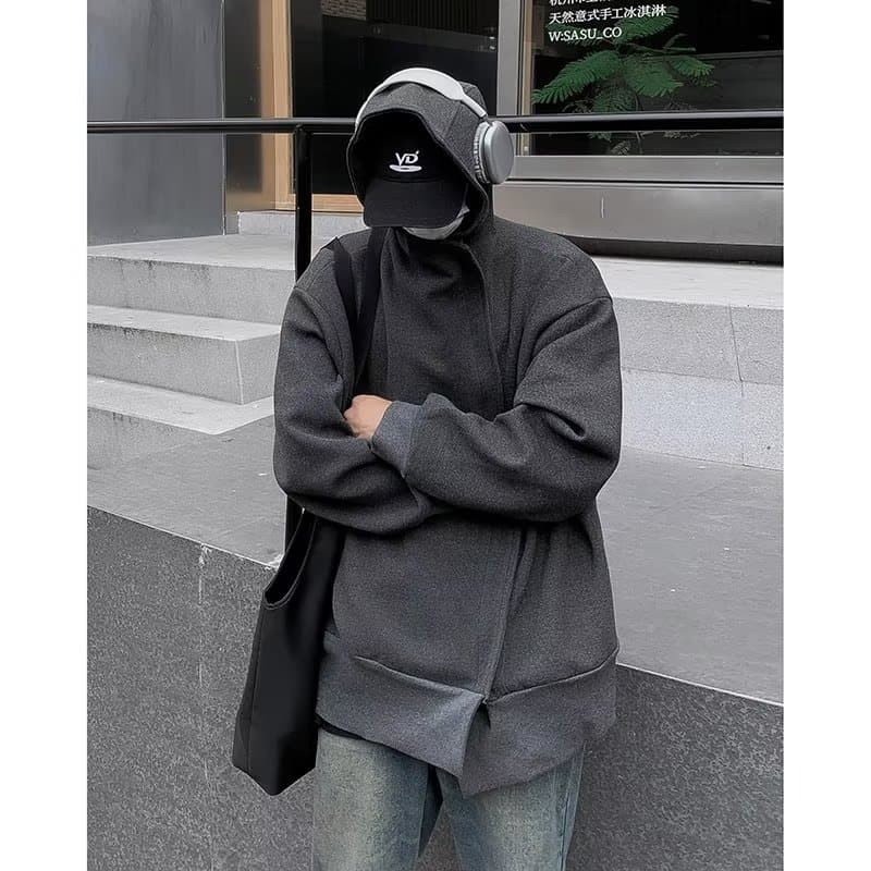 タートルネック　メンズ　長袖　ゆったりシルエット オーバーサイズ上着　トップス M〜2XL