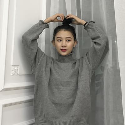 タートルネック 秋冬新作韓国風ゆったりニットシャツ女性用　レディース　長袖