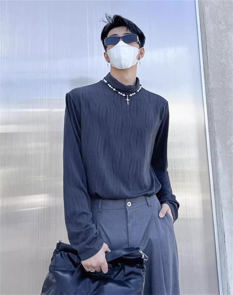 【メンズ タートルネック シャツ】秋冬保温インナー 長袖トップス｜柔らか素材で快適な暖かさ neckty＋
