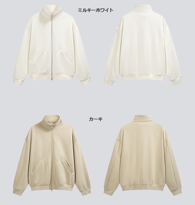 タートルネック メンズ 裏ボア 立ち襟ジャケット M〜XL 全6色