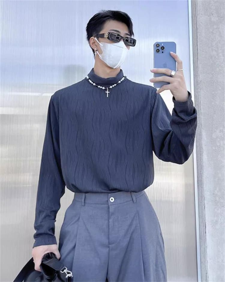 【メンズ タートルネック シャツ】秋冬保温インナー 長袖トップス｜柔らか素材で快適な暖かさ neckty＋