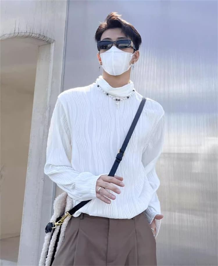 【メンズ タートルネック シャツ】秋冬保温インナー 長袖トップス｜柔らか素材で快適な暖かさ neckty＋