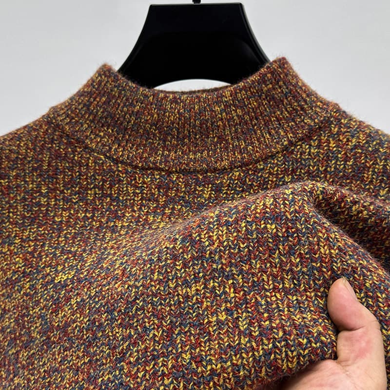 タートルネック　メンズ　長袖　柔らか編地ニット　春秋冬　大きいサイズ　M~4XL