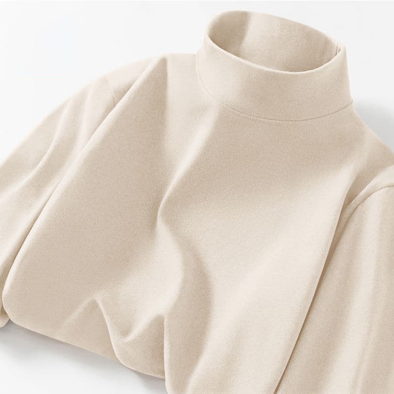 タートルネック　メンズ　長袖　ソフトタッチ カットソー　大きいサイズ　ぽっちゃり対応　春秋冬　M~5XL