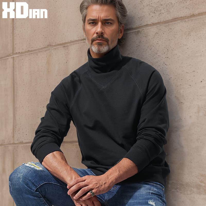 タートルネック　メンズ　長袖　クラシック スタイル  スウェット　　M~2XL