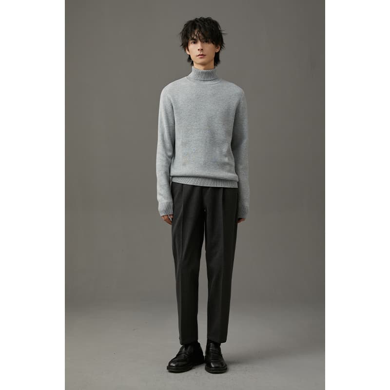 タートルネック　メンズ　長袖　上質カシミヤ混ニット　春秋冬　M~3XL