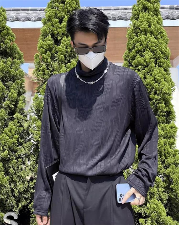 【メンズ タートルネック シャツ】秋冬保温インナー 長袖トップス｜柔らか素材で快適な暖かさ neckty＋