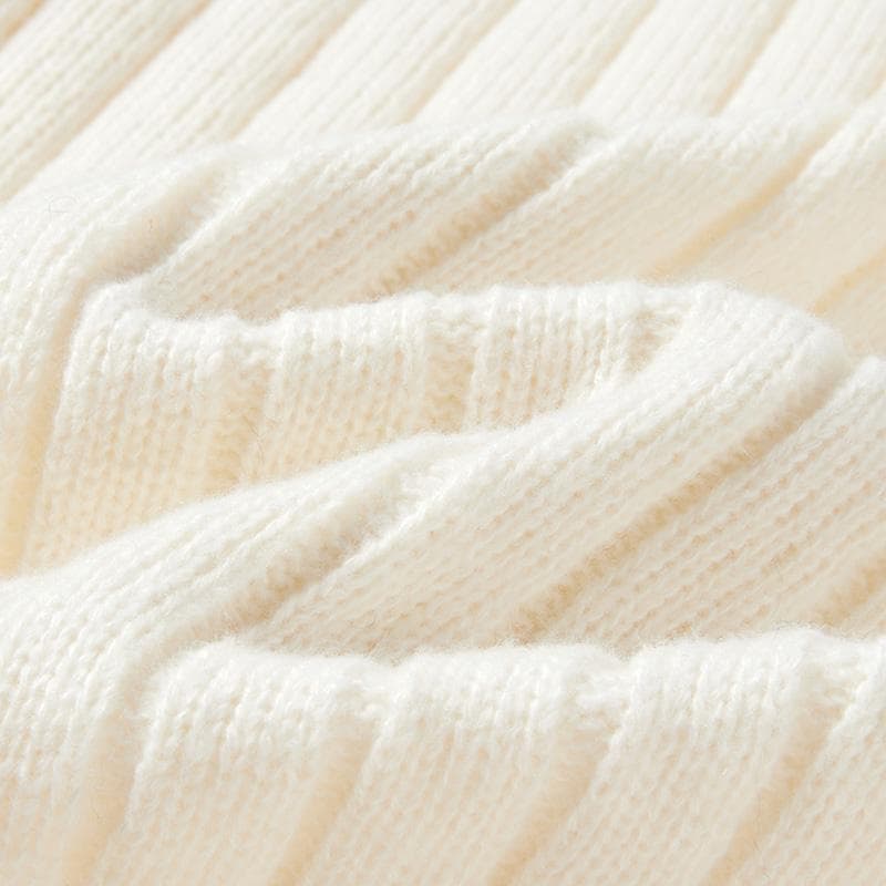 メンズ縦畝編みゆったりシルエットタートルネックセーター　M~2XL