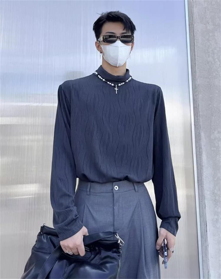 【メンズ タートルネック シャツ】秋冬保温インナー 長袖トップス｜柔らか素材で快適な暖かさ neckty＋