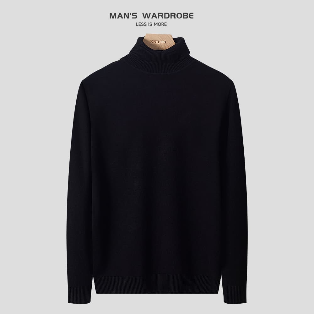 極上カシミヤ ニット　春秋冬 大きいサイズ　ぽっちゃり対応　M～５XL タートルネック メンズ　長袖