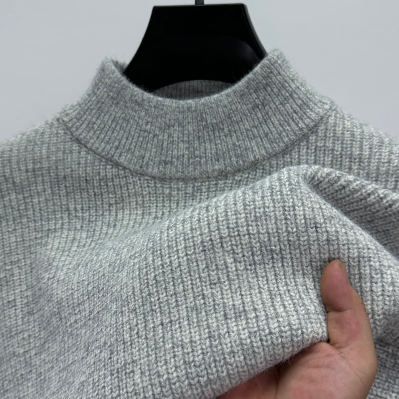 タートルネック　メンズ　長袖　柔らか編地ニット　春秋冬　大きいサイズ　M~4XL