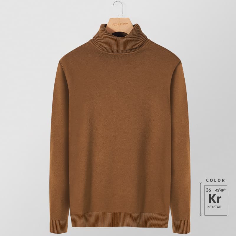 極上カシミヤ ニット　春秋冬 大きいサイズ　ぽっちゃり対応　M～５XL タートルネック メンズ　長袖