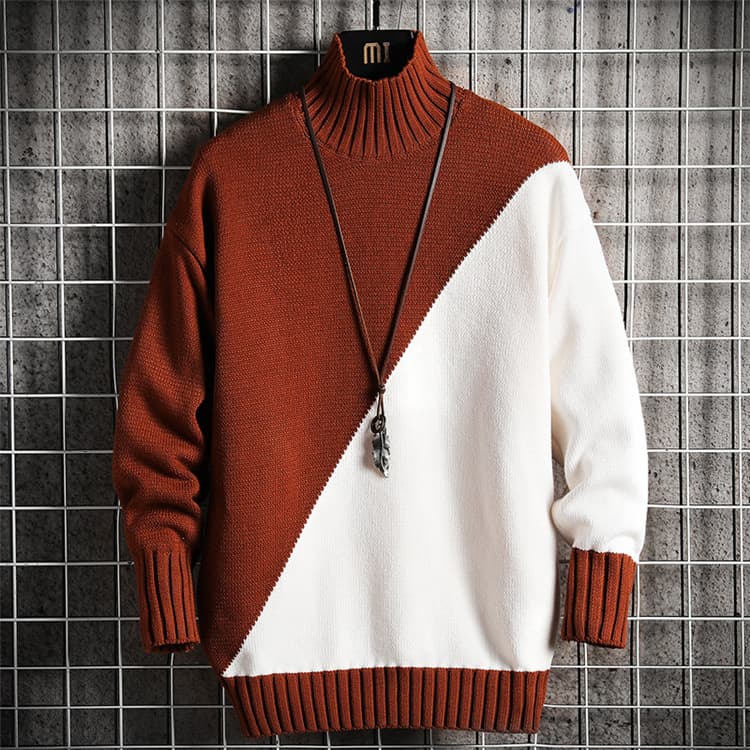 【メンズ タートルネック セーター】厚手ケーブル編みニット｜防寒×上品デザインの冬物トップス M〜3XL