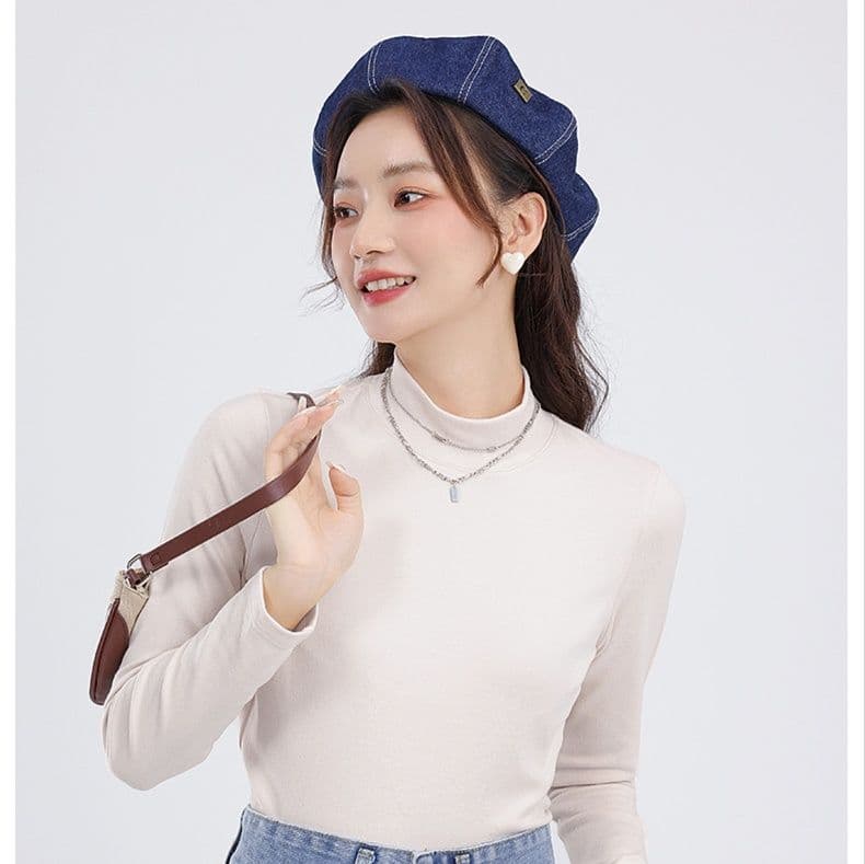 ベーシックスリムフィットタートルネックシャツ 定番シリーズ S〜XL
