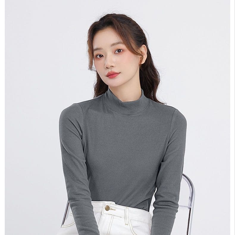ベーシックスリムフィットタートルネックシャツ 定番シリーズ S〜XL