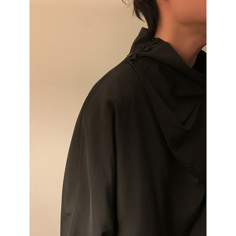 タートルネック メンズ 七分袖 ゆったりドレーププルオーバー 大きいサイズ ぽっちゃり対応