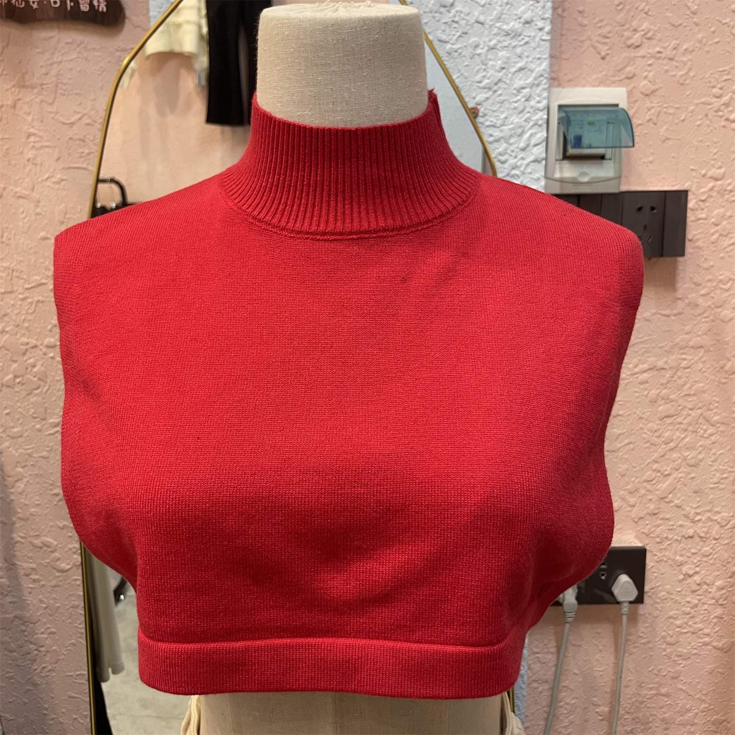 【骨格ウェーブ・ナチュラル】タートルネック風つけ襟|いつもの服を簡単ハイネック化