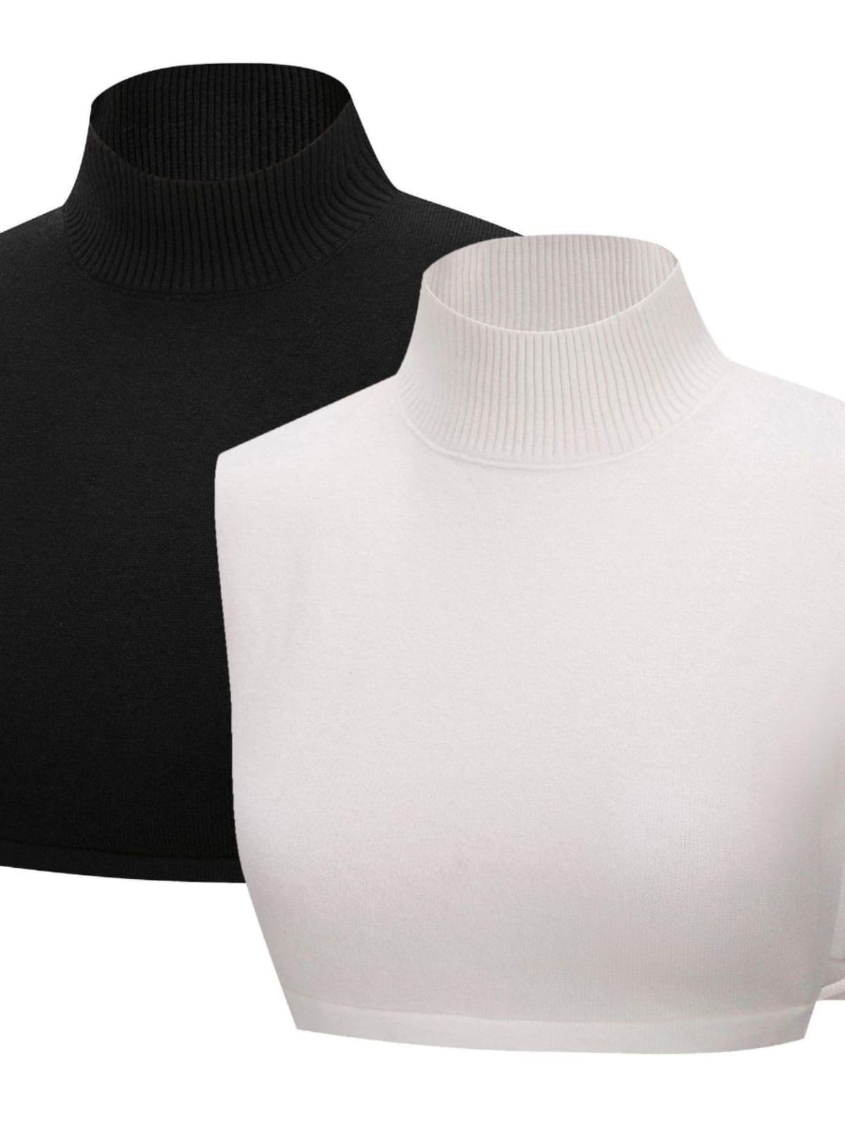 【骨格ウェーブ・ナチュラル】タートルネック風つけ襟|いつもの服を簡単ハイネック化