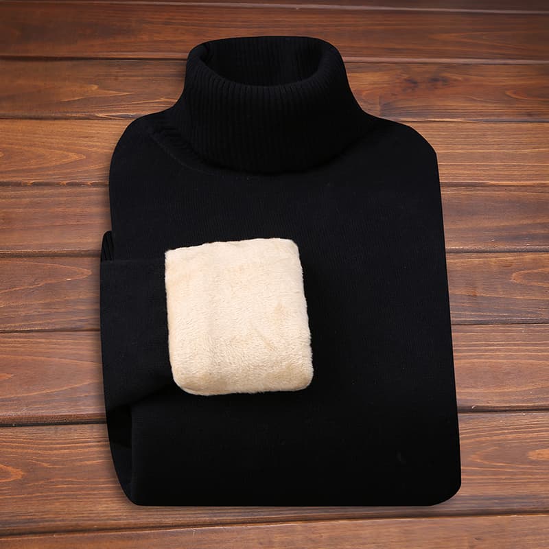 タートルネック メンズ 長袖 暖か裏起毛 ハイネックセーター 秋冬 極暖 M~3XL
