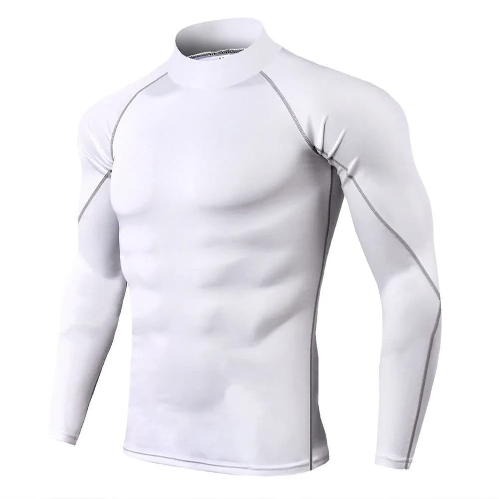タートルネックメンズ スポーツ コンプレッションインナー uvカット S~3XL